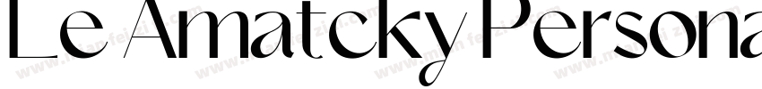Le Amatcky Personal字体转换